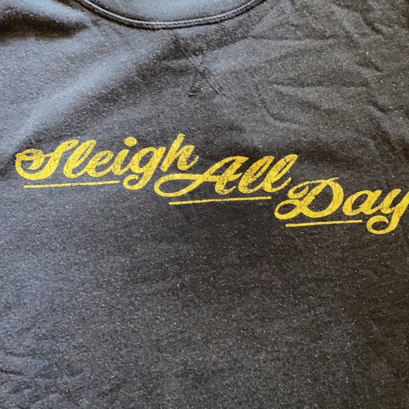 NEW sleigh all day sweatshirt plus size (0X-3X) distressed by design Christmas - Picture 9 of 9